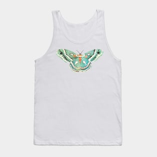 Blue Moth Tank Top